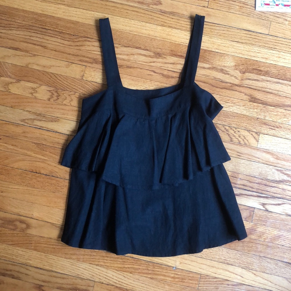 Abound ruffled tank top